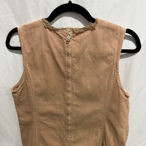 Lauren Ralph Lauren Sleeveless Sheath Dress 10P Tan Casual Workwear Minimalist - Picture 10 of 11